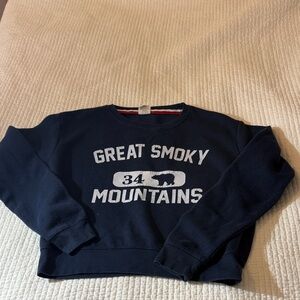Exist Great Smoky Mountains Navy Sweatshirt for kids size L